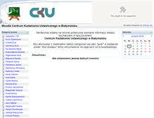 Tablet Screenshot of moodle.ckubialystok.pl